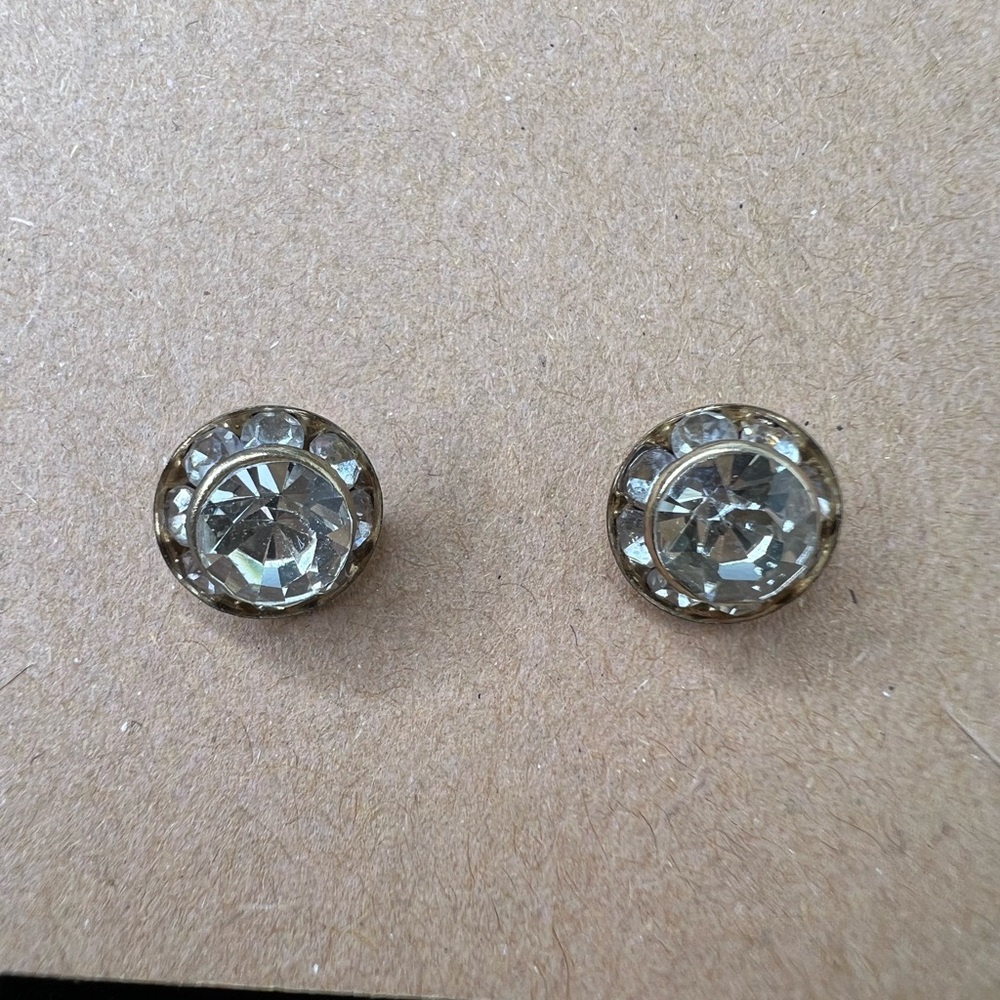 Rhinestone Stud Earrings